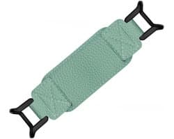 E-reader, geschikt voor tablets van 6-8 inch, met polsbandje als standaard, flexibel ontwerp, gemaakt van PU-leer, groen.