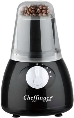 Cheffinger, Blender 1,5L 1000W met 4 Snelheden en Hakmolen 6 Roestvrijstalen Messen, Zwart — thumbnail 3