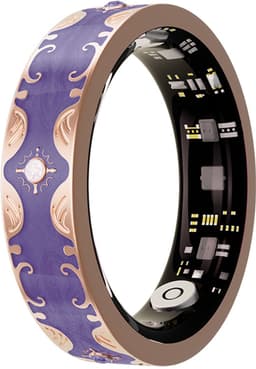 WizBay Premium Select® Bohemian Smart Ring - Glory Purple - Hartslag, Slaap en Zuurstofmeting - Activiteitstracker - Maat 10 — thumbnail 1