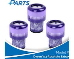 Dyson V11 Absolute Extra+ Filters (3 Stuks, Plus.Parts® alternatief voor 970013-02)