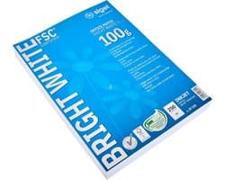 Multifunctioneel Kantoorprintpapier Wit A4 100 g/m² 250 Vellen Voor Inkjet