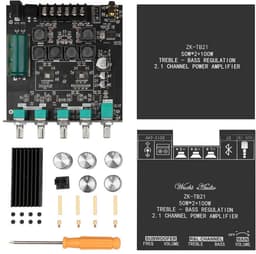 Krachtige 2.1 Kanaals Bluetooth Hi-Fi Audio Versterker Module met Bass en Treble Regeling - 100W Subwoofer Uitgang — thumbnail 5