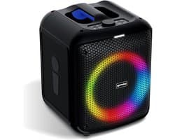 Draagbare Bluetooth Party Speaker met LED Lichteffecten en Draadloze Microfoon