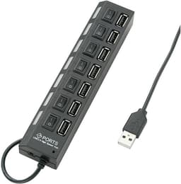 USB 2.0 Hub met 7 Poorten, Individueel Schakelbaar en Status-LEDs — thumbnail 1