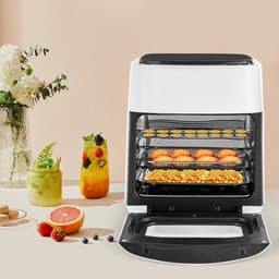 Grote Heteluchtfriteuse 15L met LED-display 1400W voor Frituren en Ovenfuncties — thumbnail 3