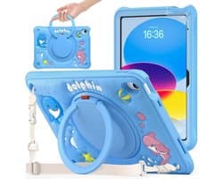 Robuuste Kinderen Beschermhoes voor iPad 10e Generatie 10,9 inch (2022) - Valbestendig met Standaard en Band