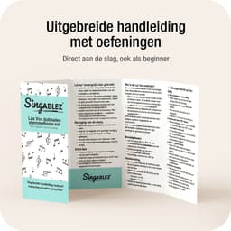 Singablez® Lax Vox Basis Set - Bubbelen Stemmethode - Originele Siliconen Slang - (35 cm) - Stem Zangslang - Slang Voor Zang - Bubbel Rietje - Samengesteld Door Zangcoach - Uitgebreide Handleiding — thumbnail 3
