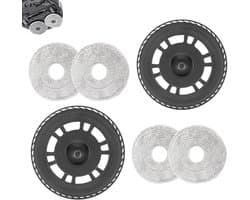 4 Dweildoeken met 2 Reservehouder - Geschikt voor Dreame X30 Serie/ S10 Pro Ultra/ L10s Ultra Gen2/ X40 Ultra Robotstofzuiger - Reserveonderdelen