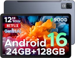 DOOGEE U12 - Tablet - Tablets - 24GB RAM+128GB ROM (2 TB/TF) - 12 inch+90Hz - 9000mAh/18W - Gemini AI - UNISOC T7255 - 13 MP+8 MP - 7,8 mm ultradun - WiFi 5 - Widevine L1 - GPS - Face ID - OTG - FM - Grijs — thumbnail 1