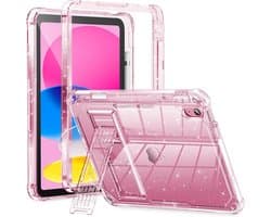 Schokbestendige Glitter Hoes voor iPad 10e Generatie 10,9 Inch met Standaard en Potloodhouder