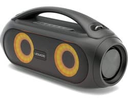 Draagbare TWS Bluetooth-luidspreker met LED-lichten, krachtige bas, IPX5 spatwaterdicht, en FM-radio