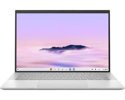 ASUS Chromebook Plus Enterprise CB54 CB5403CMA-QM0916 Intel Core Ultra 7 155U 35,6 cm (14") Touchscreen WQXGA 16 GB LPDDR5x-SDRAM 256 GB SSD Wi-Fi 6E (802.11ax) ChromeOS US International Zilver