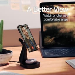 Hoofdtelefoonstandaard met RGB-verlichting en USB-laadpoorten — thumbnail 4