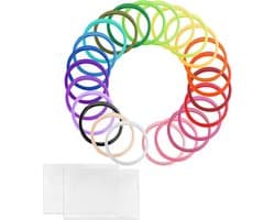 3D Pen Filament Vulling Set – 24 Kleuren PLA (1.75mm), Totaal 72 Meter + 2x A5 Tekenmat