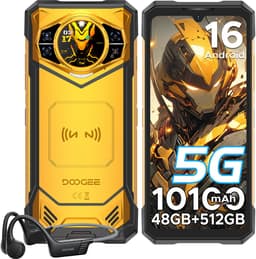 DOOGEE S200 X 5G VIP - Smartphone - Robuuste Smartphone - 48 GB RAM + 512 GB ROM / 2 TB TF - Android 16 - 10100 mAh / 33 W - 6,72 inch FHD+ 120 Hz-scherm - 100 megapixelcamera + 1,32 inch AMOLED - NFC- WiFi 6 - Gezichtsherkenning - GPS - Geel — thumbnail 1