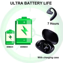 M8 vertaaloortjes, draadloze Bluetooth-vertaler, ondersteunt 144 talen | Directe vertaling | Slimme taalvertaler, zwart — thumbnail 4