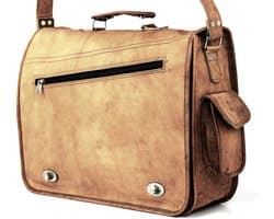 Aktetas Laptop Tas 15 inch “Arenas” 37 × 28 × 10 cm Cognac Bruin Echt Leer Businesstas - Unisex – Once Doce® Urban Chique – model nr 441