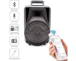 Draagbare Bluetooth Speaker met RGB Lichteffecten en FM Radio