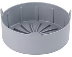 Elkuaie Silikon Pot Liners - Airfryer Siliconen Bakje Ronde - 16cm Wiederverwendbaar voor Meeste Modellen - 1 - Keuken - Grijs