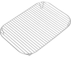 Roestvrijstalen Airfryerstandaard met Dubbele Laag Grillrek voor Buiten Koken Accessoires voor Airfryers，31.5*22*3
