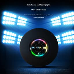 Grote zuignap waterdichte Bluetooth-luidspreker met LED-licht, waterdichte badkamer Bluetooth-luidspreker, draagbare Bluetooth-luidspreker — thumbnail 2
