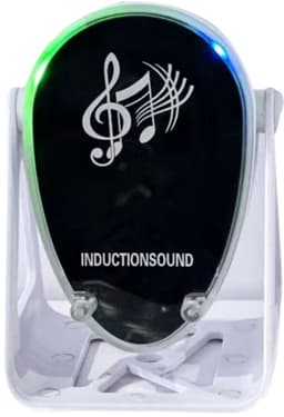 Fivesquare Wireless Mini RGB Speaker – 5W Sensor Induction Audio, 15W Wireless Charging & 180° Telefoonstandaard Witte — thumbnail 3