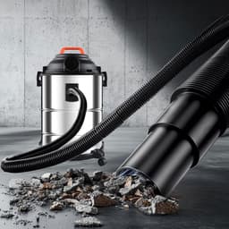 Fuegobird - Electric wet and dry vacuum cleaner - krachtig 2000W - Grote capaciteit 18 L - 4m cord - Blower connection - 7 accessoires - 1.6 m plastic hose - HEPA filterl - Bouwstofzuiger - RVS zuiger — thumbnail 5