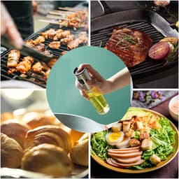1 stuk - Olijfolie Sprayer - Olieverstuiver - 100ml - Cooking & Bakspray - Olie Sprayfles - Olie Dispenser - Keukenspray - Airfryer-accessoires met anti-druppelstop, dispenser, blikjes — thumbnail 4
