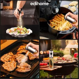 1 stuk - Olijfolie Sprayer - Olieverstuiver - 100ml - Cooking & Bakspray - Olie Sprayfles - Olie Dispenser - Keukenspray - Airfryer-accessoires met anti-druppelstop, dispenser, blikjes — thumbnail 8