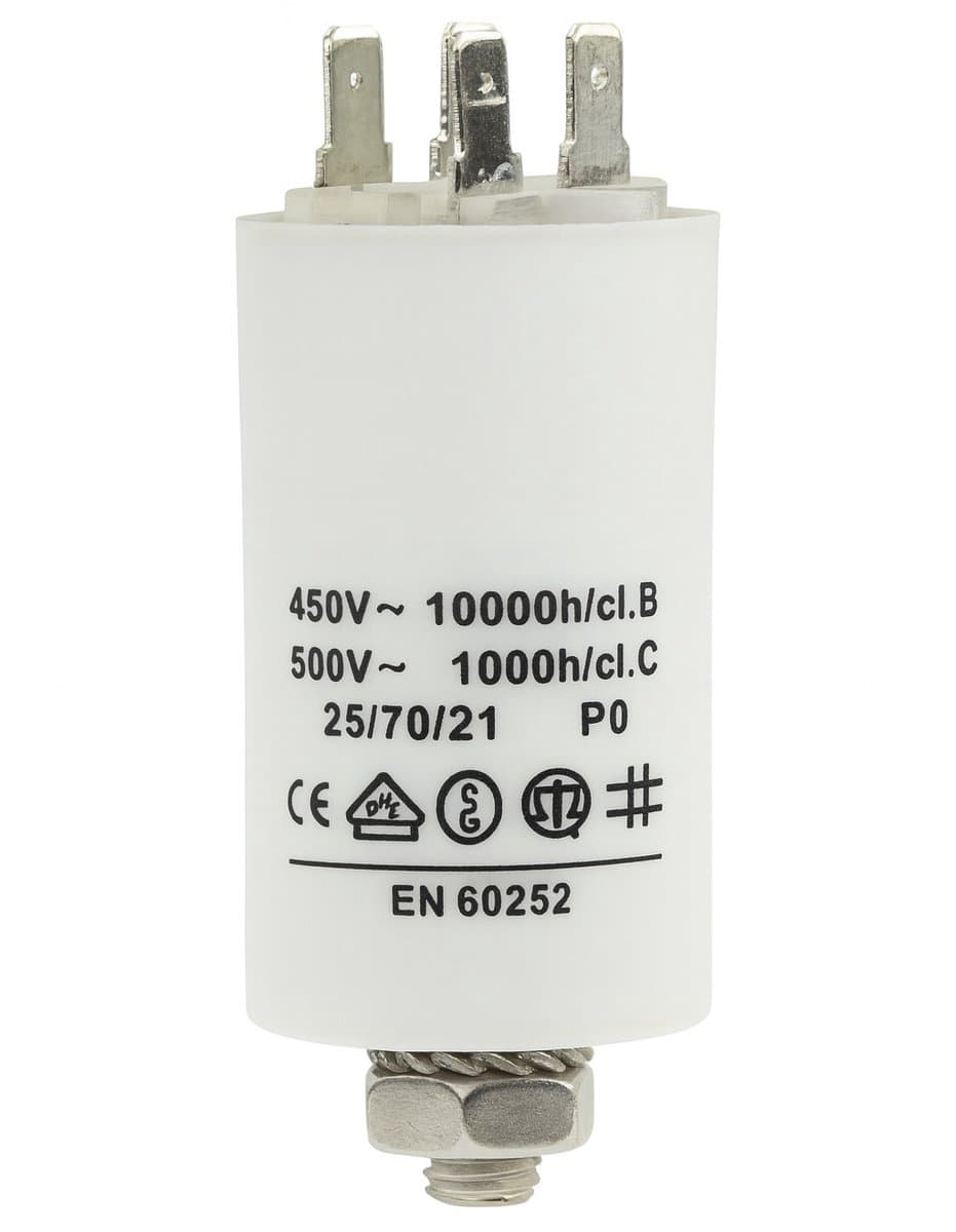 Fixapart W1-11040N Condensator 40.0uf / 450 V + Aarde — afbeelding 1