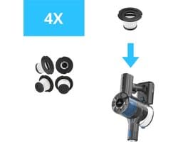 Innova Essentials - Hepa Filter - Voor Innova PowerVac Steelstofzuiger - 4 stuks