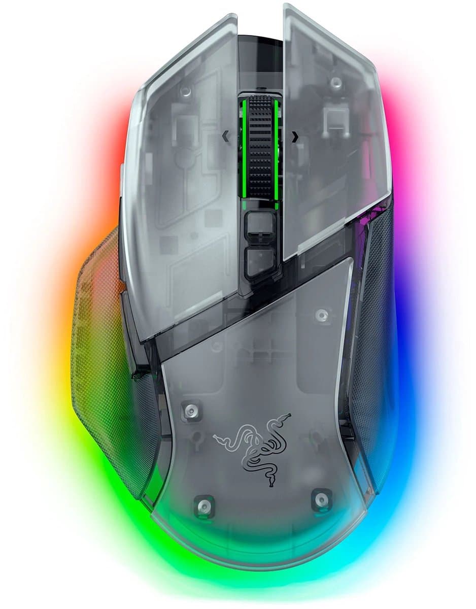 Razer Basilisk V3 Pro 35K - Draadloze Gaming Muis - Ergonomisch - RGB - 35.000 DPI - Phantom Wit — afbeelding 1