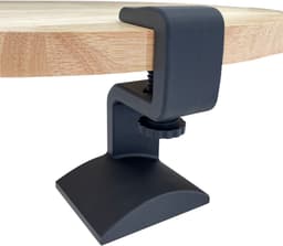 Koptelefoonhouder met Bureaubladklem (10–35 mm) – Zwart – Onder Bureau – Duurzaam PLA — thumbnail 3
