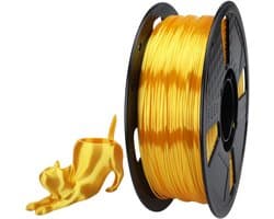 Zijde TPU Filament Gouden Geel 1.75mm 3D Printer Materialen