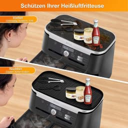 Heißluftfriteuse-accessoires voor Ninja 10,4L AF500EU, Airfryer siliconen mat Geschikt voor Ninja Foodi Flexdrawer 10,4L, Herbruikbare heteluchtfriteuse siliconen mat voor Ninja Air Fryer AF500DE — thumbnail 3