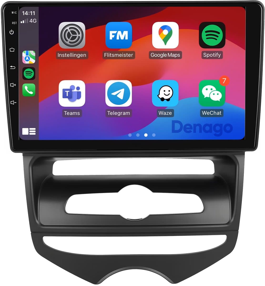 CarPlay autoradio geschikt voor Hyundai ix20 | 2010 t/m 2019 | Manual airco | Android 13 | 9" | Draadloos Apple CarPlay & Android Auto | 2GB + 32GB | QuadCore | Denago DNG-A347 | 2010 2011 2012 2013 2014 2015 2016 2017 2018 2019 | Bluetooth & Wifi — afbeelding 1