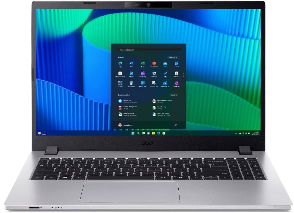 Acer Travelmate TMP-215-55-TCO-52UG - Laptop - Intel Core i5 - 1334U - 16GB DDR5 - 512GB SSD - 15.6 Inch IPS - Intel Iris Xe Graphics - Windows 11 PRO — afbeelding 1