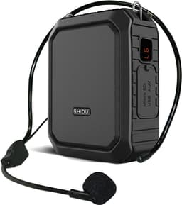 MELVRA Bluetooth Spraakversterker - Draagbare Microfoon met Headset - 18W - 4400mAh Accu - 12 Uur Speeltijd - Waterbestendig - Stemversterker voor Leraren & Gidsen - Binnen/Buiten — thumbnail 1