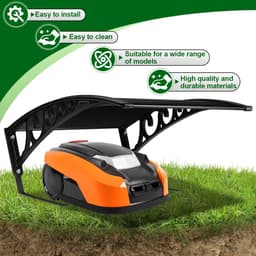Universele Garage voor Grasmaaier Robot - Zwart Polycarbonaat Dak voor Duurzame Weerbestendigheid — thumbnail 3
