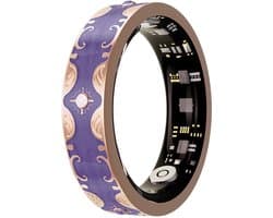 WizBay Premium Select® Bohemian Smart Ring - Glory Purple - Hartslag, Slaap en Zuurstofmeting - Activiteitstracker - Maat 7