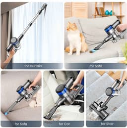 De Warenloods - Draadloze Steelstofzuiger - Handstofzuiger - Kruimeldief - Stofzuiger zonder zak - Op Accu - 1 liter stofbak - 2.8 kilo - Steelstofzuigers - 55 min werktijd - Vacuum Cleaner - Incl. Muurbeugel — thumbnail 2