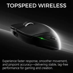 MCHOSE A7 V2 Pro - Lichtgewicht Gaming Muis - PAW 3395 Sensor - TTC Gold Switch - 8K Bedraad + 8K Draadloos - 3 Modi - 500mAh - Zwart — thumbnail 3