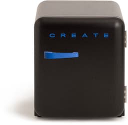 CREATE - Koelkast in retrostijl - Zwart - Handvat Kobaltblauw - FRIDGE RETRO 48L — thumbnail 1