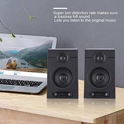 Multimedia Luidsprekersysteem met 3-Inch HiFi Luidsprekers en Heavy Bass Geluid - USB 2.0 Computerluidsprekers voor Tablet en PC — thumbnail 4