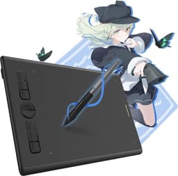 Digitaal Schrijftablet - Batterijloze Tekentablet voor Schrijven en Tekenen - Compatibel met Windows, macOS, Android - Inspirerende H580X - Ideaal voor Grafisch Ontwerp, Notities en Illustraties - 8 Aanpasbare Sneltoetsen - 8192 Drukniveaus — thumbnail 1