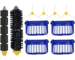 Vervangende Onderdelen Accessoires - Geschikt voor iRobot Roomba 600 Serie 694 676 675 692 695 677 671 690 680 660 650 620 614 610 600 Stofzuiger Robot - 1 Paar Hoofdborstel 4 Filter 4 Zijborstel - Reserveonderdelen