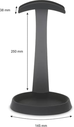 Universele Hoofdtelefoonstandaard met Metalen Behuizing en Kabelhouder voor Gaming-Headsets en Over-Ear Hoofdtelefoons — thumbnail 4