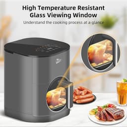 Grote AANDUIDING Airfryer - 6,5 Liter - Gezond Frituren Zonder Vet - Instelbare Temperatuur en Tijd — thumbnail 4