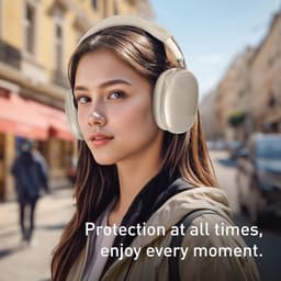 Siliconen hoes voor AirPods Max - Transparante TPU Oorschelpen Hoes en Hoofdband Cover - Bescherming voor AirPods Max — thumbnail 5