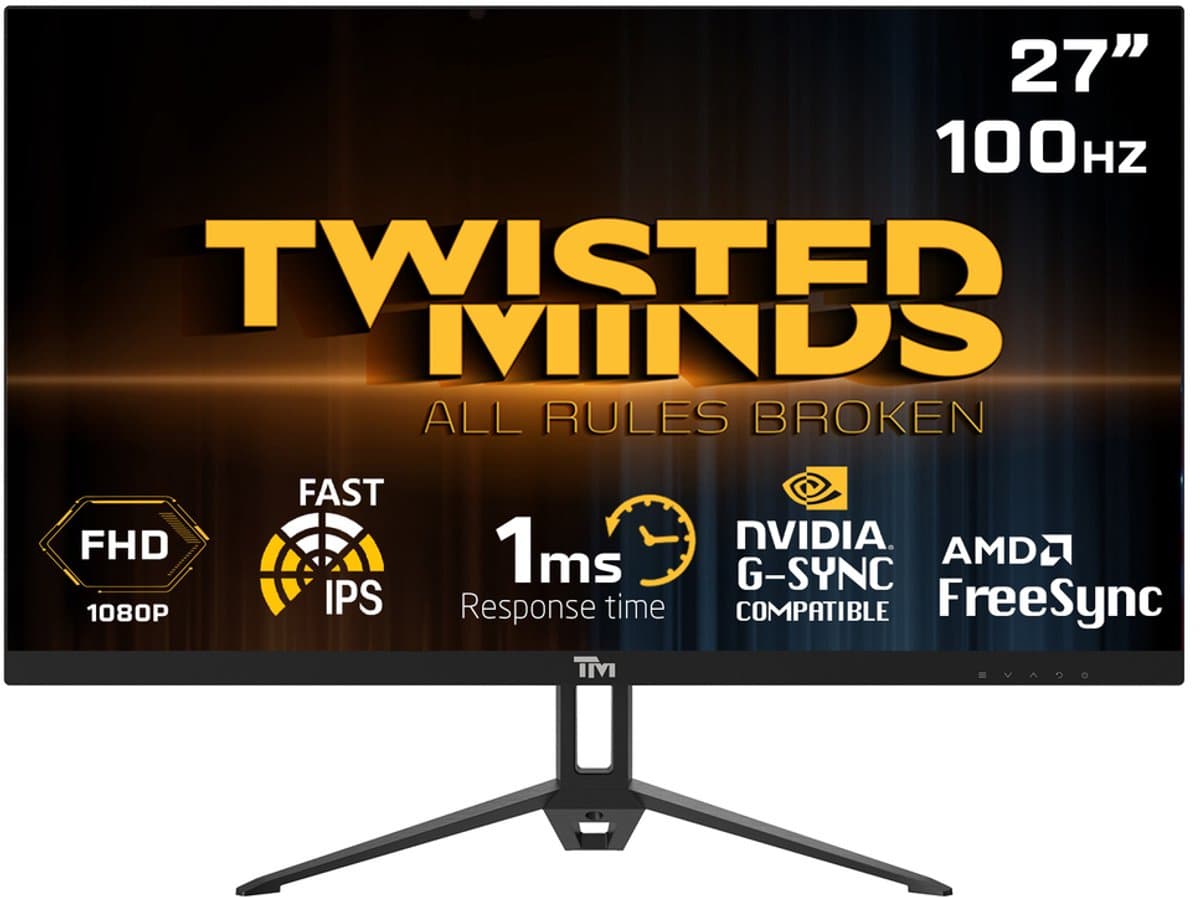 Twisted Minds Flat Gaming Monitor 27" Fhd - 100Hz — afbeelding 1